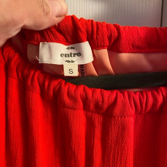 NWOT entro Halter-Style Color Block Dress With Adjustable Neck - Size Small - Picture 2 of 5